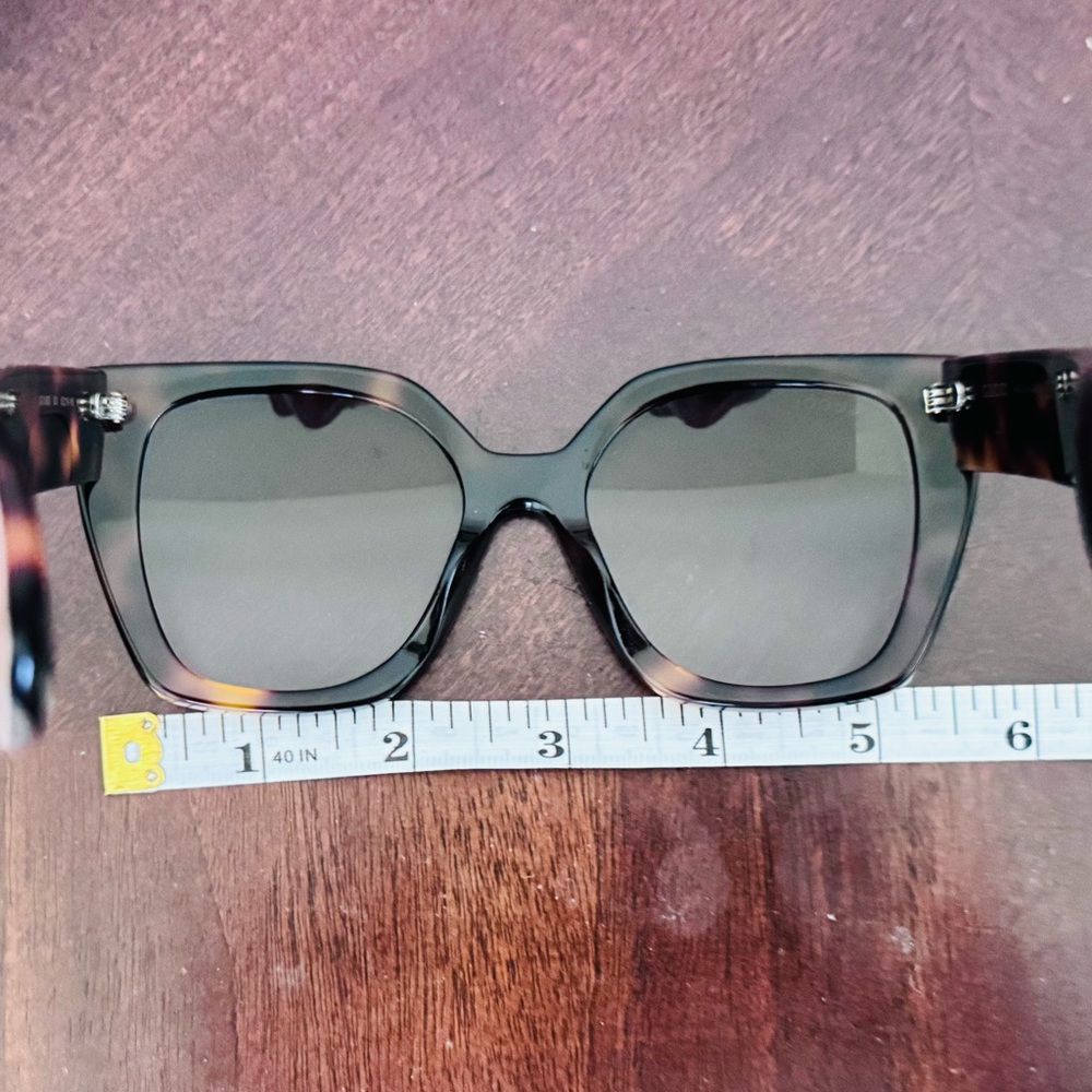 Gucci GG1300S tortoiseshell square-frame sunglasses. - Picture 8 of 8